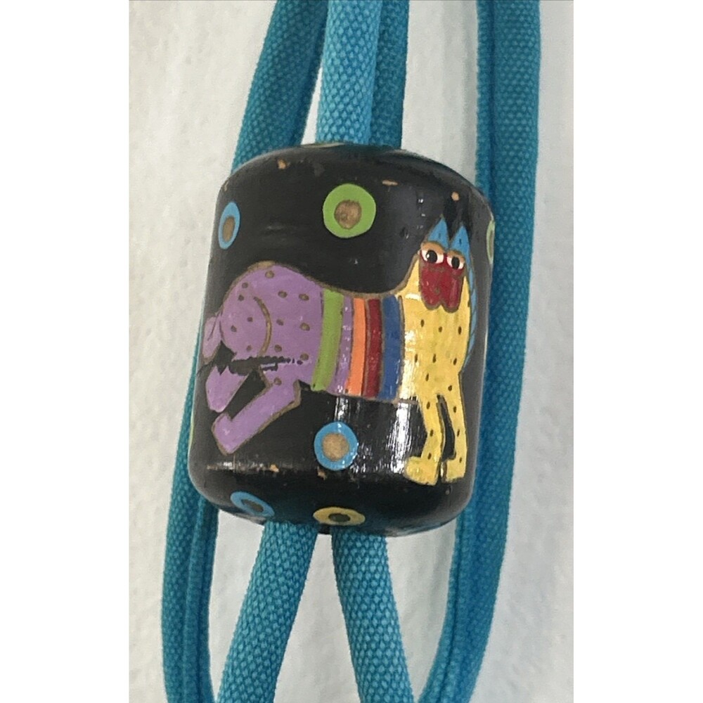 Laurel Burch Horses Canvas Shoulder Bag Beaded Tote w/mini cat bag *see wear pic - Picture 2 of 10